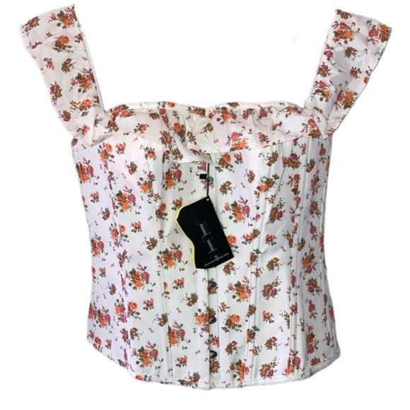 Corset Story Straight Line Overbust w/ Off Shoulder Collar - Picture 1 of 9